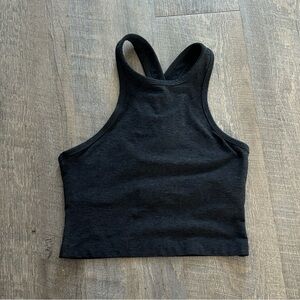 Beyond Yoga Black Racerback Crop Top